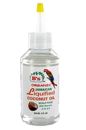 B's Organic Liquified Coconut Oil _ Scalp Food (4oz)