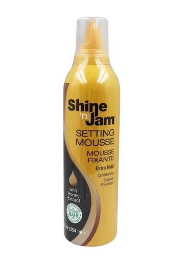 Ampro Shine-n-Jam Setting Mousse -Extra Hold (12 oz)