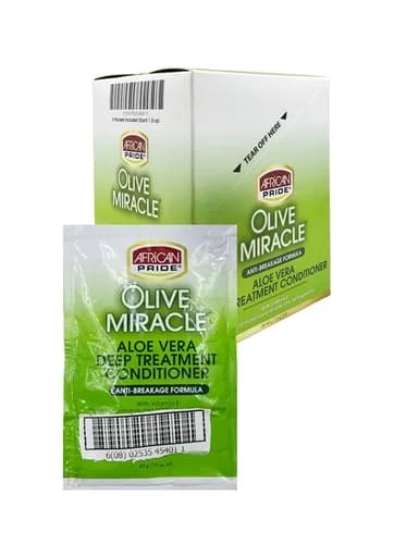 African Pride Olive Miracle DeepCond.Treat.(1.5 oz/8 pc/ds)
