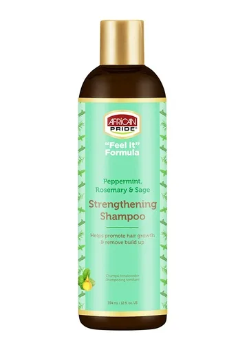 African Pride Peppermint, Rosemary & Sage Strengthening Shampoo (12 oz)