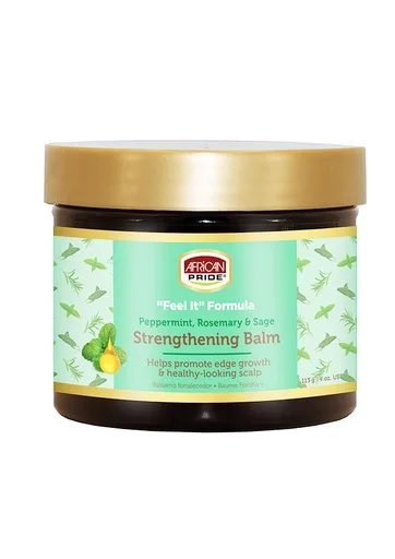 African Pride Peppermint, Rosemary & Sage Strengthening Balm (4 oz)