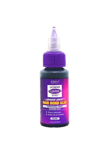 EBIN Wonder Weave Bond Hair Bond Glue -Black (1 oz)