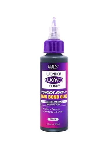 EBIN Wonder Weave Bond Hair Bond Glue -Black (2 oz)