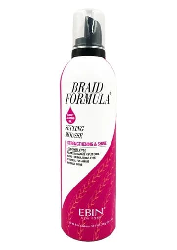 Ebin Braid Formula Setting Mousse Strengthening & Shine (12.49 oz/354 ml)