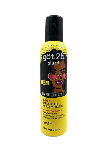 Got2b Glued 2-IN-1 Smooth&Hold Mousse (8 oz)