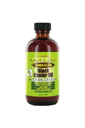 Mango&Lime Black Castor Oil Lemongrass (4oz)