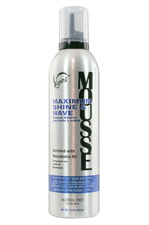 Vigorol Maximum Shine Wave Mousse (12oz)