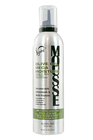 Vigorol Olive Oil Maga Moisture Mousse(12oz)-Green