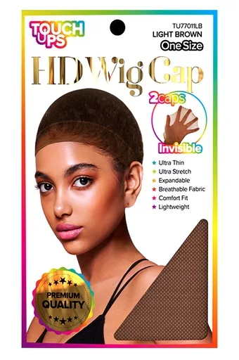 Touch Ups HD Wig Cap 2pc -Light Brown #TU77011LB - dz
