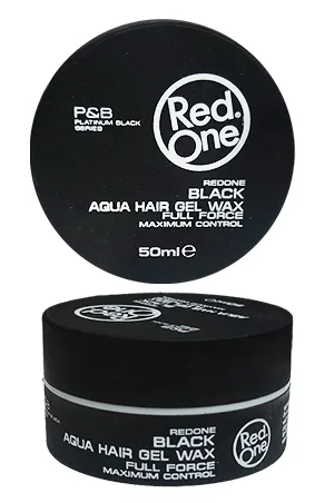 Red One Aqua Hair Gel Wax - Black (50 ml)